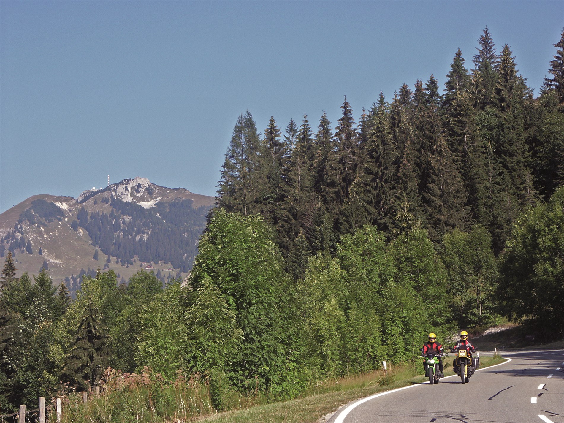 Motorrad fahren in den Bayerischen Alpen